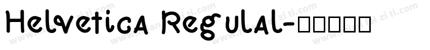 Helvetica Regulal字体转换